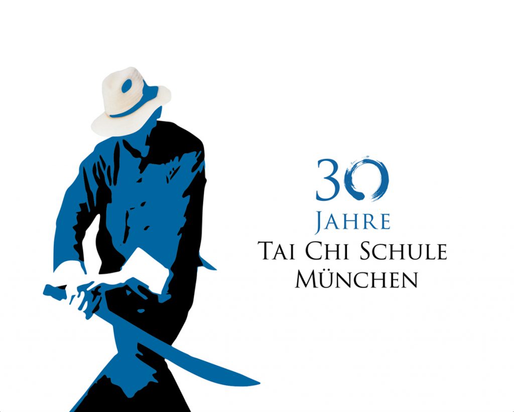 Plakat zur 30-Jahrfeier der Tai Chi Schule München - Gestaltung Akim Sämmer